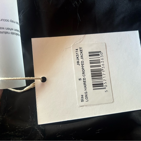 Jaded London Black Shaggy Faux Fur Jacket - Picture 4 of 5